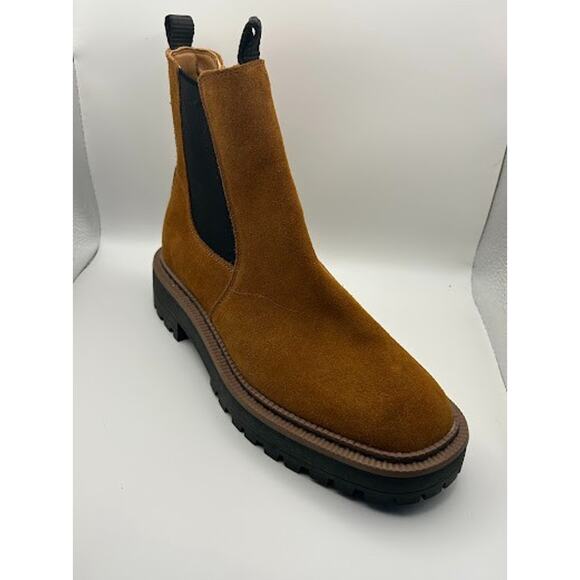 Sam Edelman Laguna Frontier Girls Brown Suede Chelsea Boots H26800L203 Size 3 - Picture 3 of 11